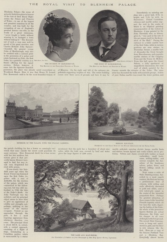 Visita Real ao Palácio de Blenheim, 28 de novembro de 1896 de English Photographer