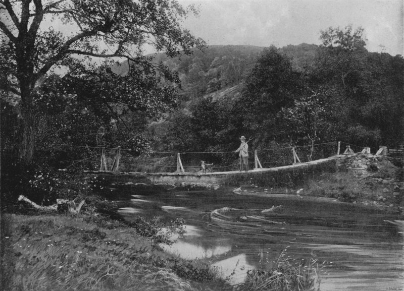 A ponte instável, Llandrindod Wells de English Photographer