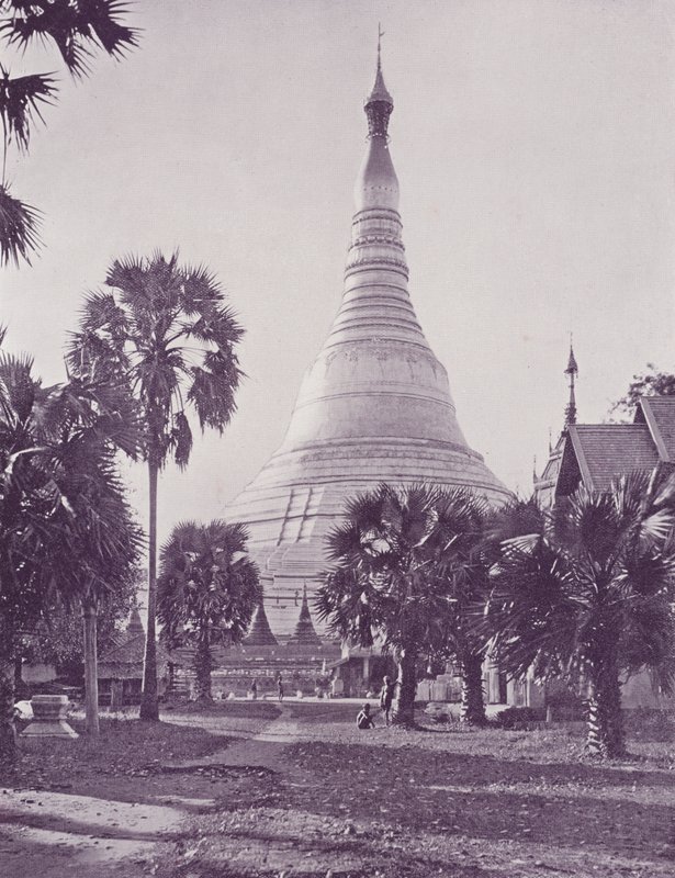 O pagode de Dagon de Shway, Rangoon de English Photographer