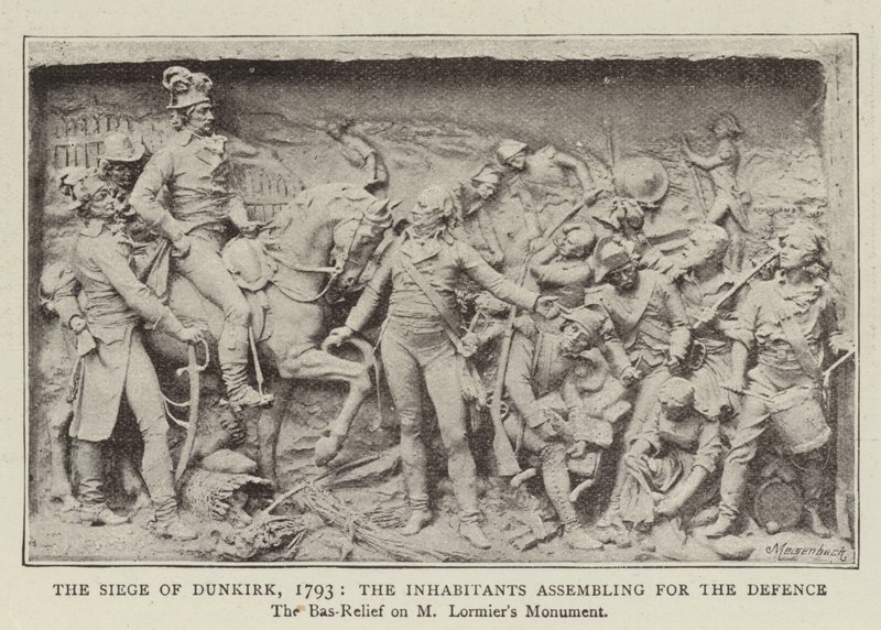 O Cerco de Dunquerque, 1793, os Habitantes reunidos para a Defesa de English Photographer