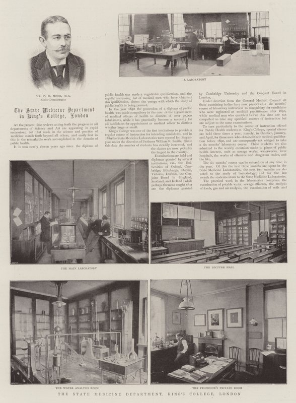 Departamento de Medicina do Estado, Kings College, Londres de English Photographer