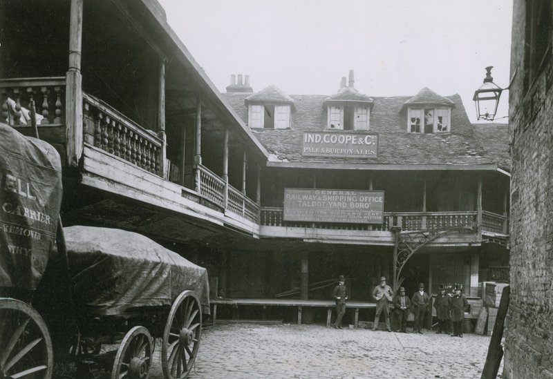 O Tabard Inn, em Southwark de English Photographer