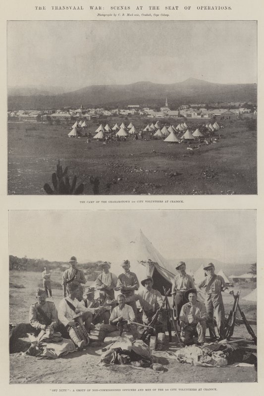 A guerra do Transvaal, cenas na sede das operações de English Photographer