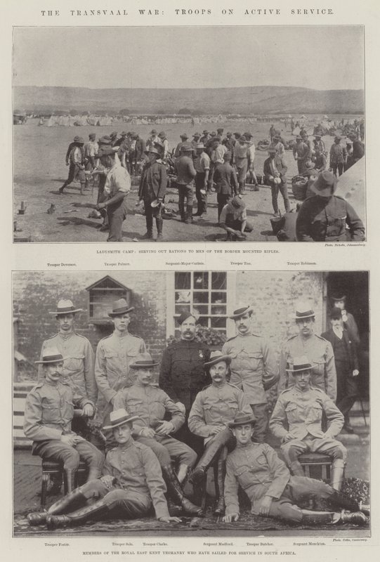 A guerra do Transvaal, tropas no serviço ativo de English Photographer