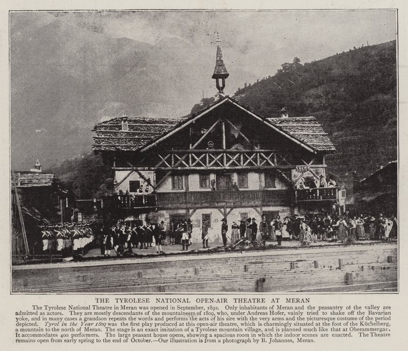 O teatro nacional ao ar livre tirolesa em Meran de English Photographer