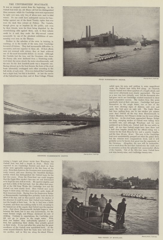 A corrida de barcos das universidades de English Photographer