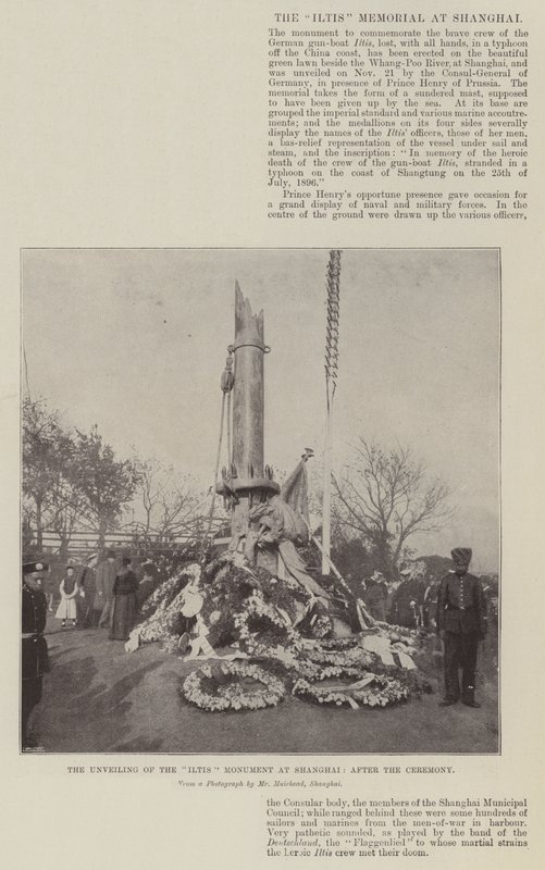 A inauguração do monumento Iltis em Xangai, após a cerimônia de English Photographer