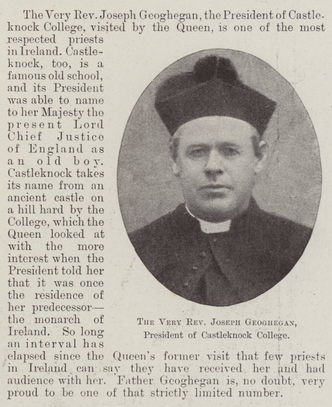O reverendo Joseph Geoghegan, presidente da Castleknock College de English Photographer