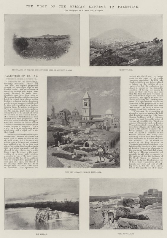 A visita do imperador alemão à Palestina de English Photographer