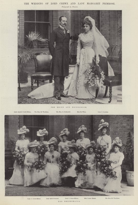 O casamento de Lord Crewe e Lady Margaret Primrose de English Photographer