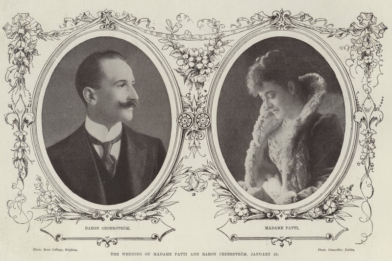 O casamento de Madame Patti e Baron Cederstrom, 25 de janeiro de English Photographer
