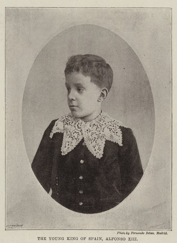 O jovem rei da Espanha, Alfonso XIII de English Photographer