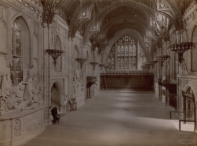 A sala de banquetes em Guildhall, Londres de English Photographer