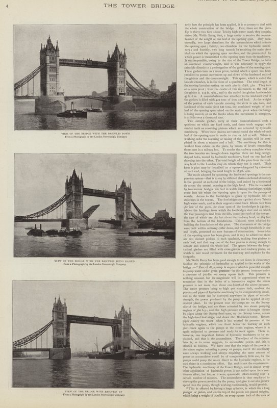 A, construção, de, ponte torre, londres de English Photographer