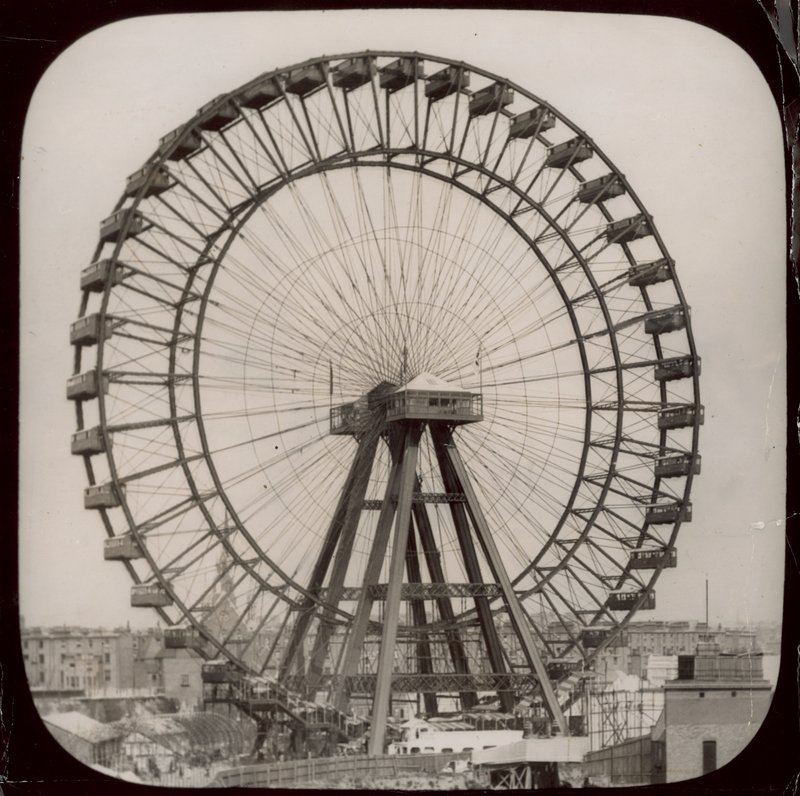 A grande roda em Earls Court, Londres de English Photographer