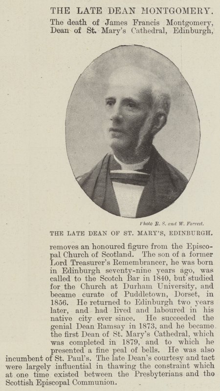 O falecido reitor de St. Marys, Edimburgo de English Photographer