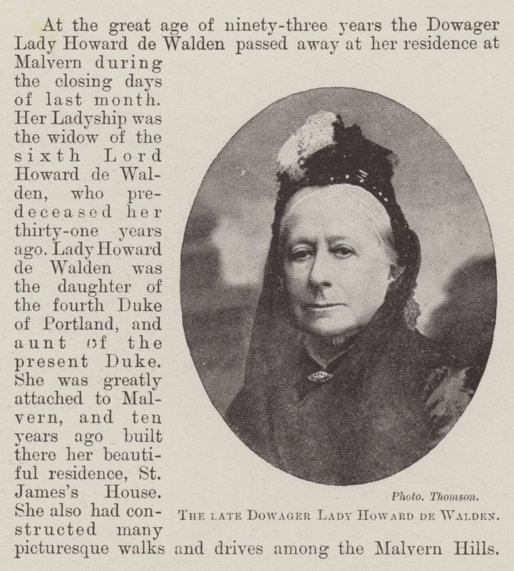 A falecida viúva Lady Howard de Walden de English Photographer