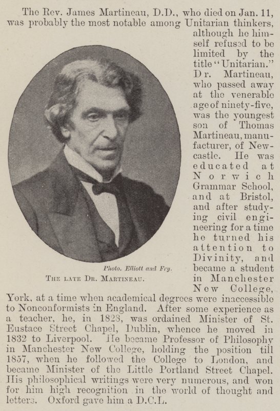 O falecido Dr. Martineau de English Photographer