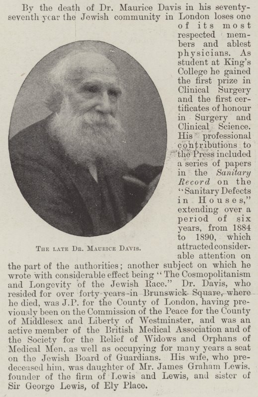 O falecido Dr. Maurice Davis de English Photographer