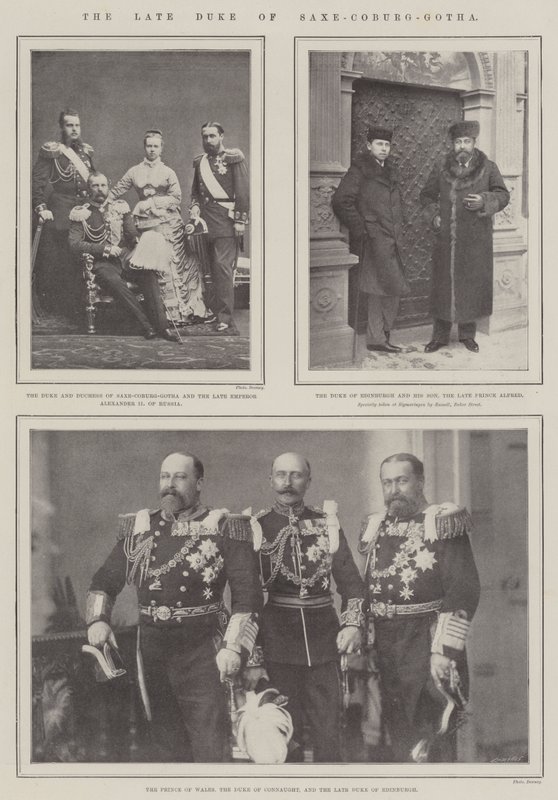 O falecido Duque de Saxe-Coburg-Gotha de English Photographer