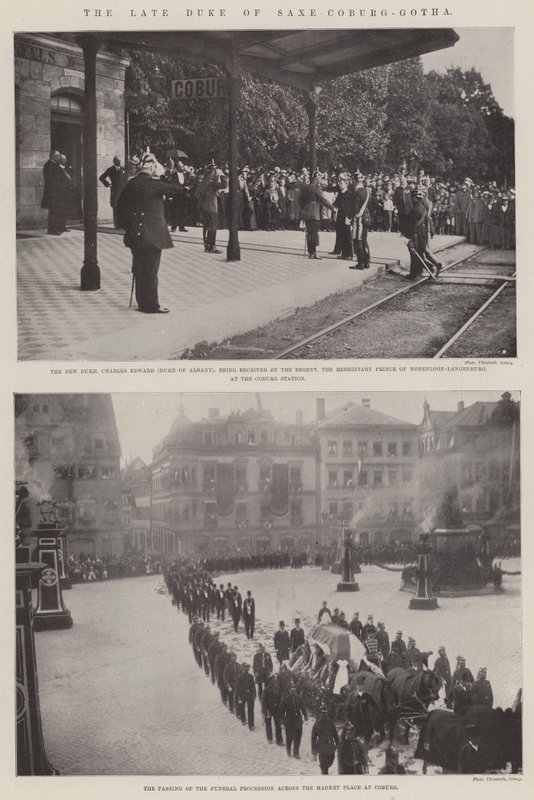 O falecido Duque de Saxe-Coburg-Gotha de English Photographer