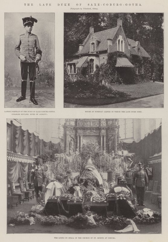 O falecido Duque de Saxe-Coburg-Gotha de English Photographer