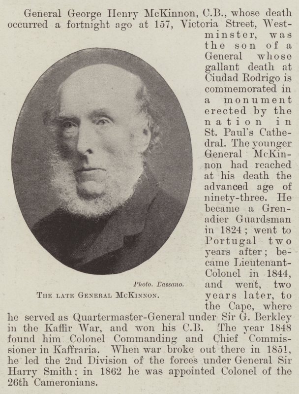 O falecido General McKinnon de English Photographer