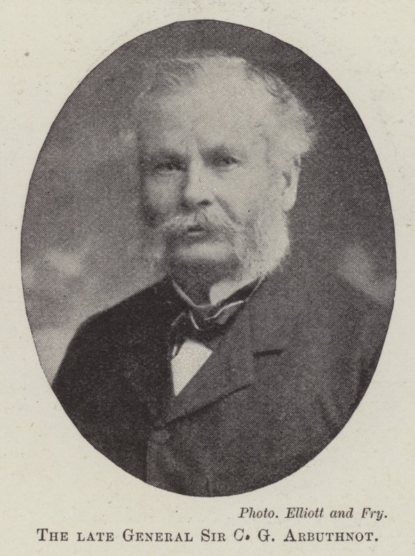 O falecido general Sir CG Arbuthnot de English Photographer