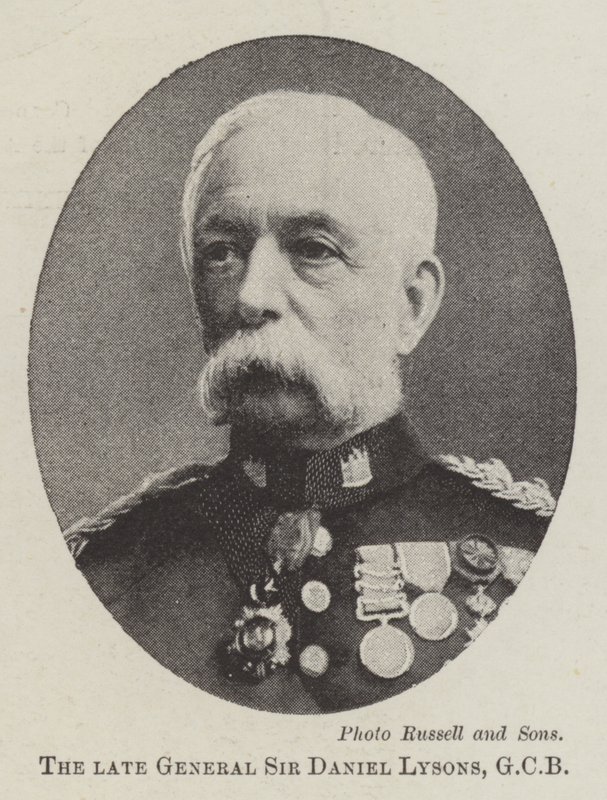 O falecido general Sir Daniel Lysons, GCB de English Photographer