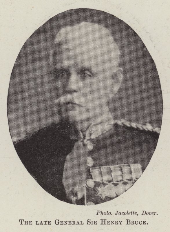 O falecido general Sir Henry Bruce de English Photographer