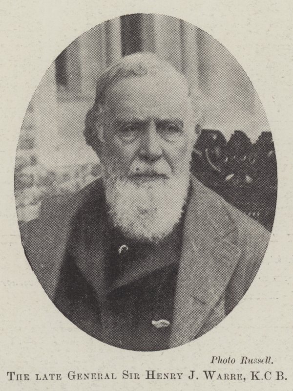 O falecido general Sir Henry J Warre, KCB de English Photographer