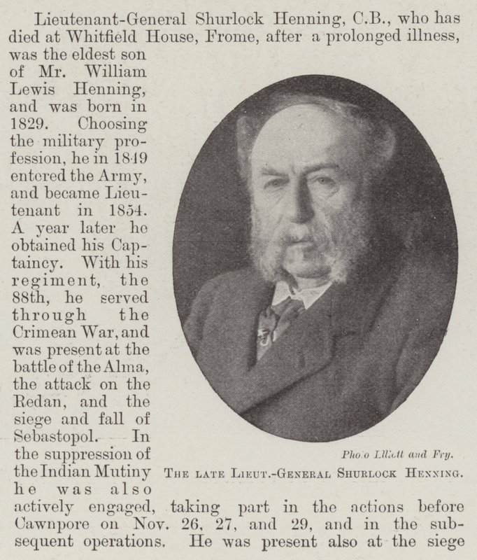 O falecido tenente-general Shurlock Henning de English Photographer