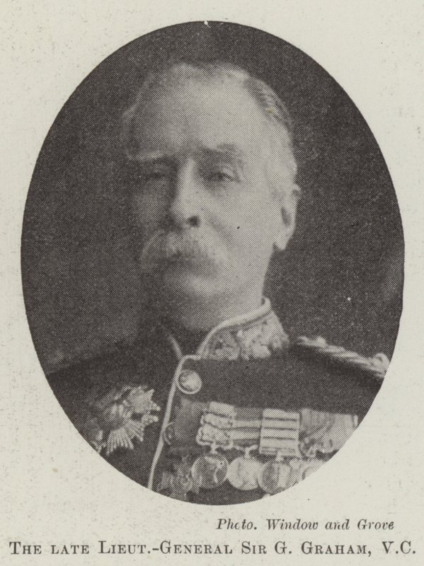 O falecido tenente-general Sir G Graham, VC de English Photographer