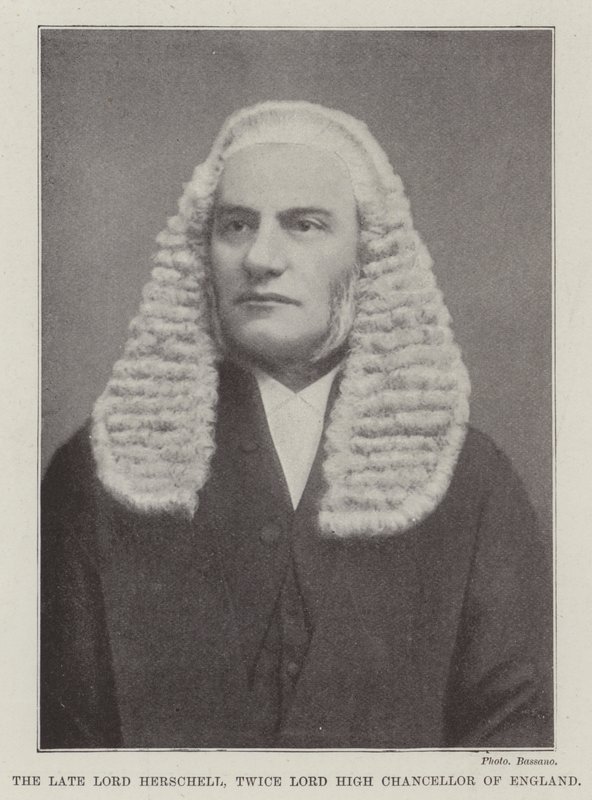 O falecido Lord Herschell, duas vezes lorde alto chanceler da Inglaterra de English Photographer