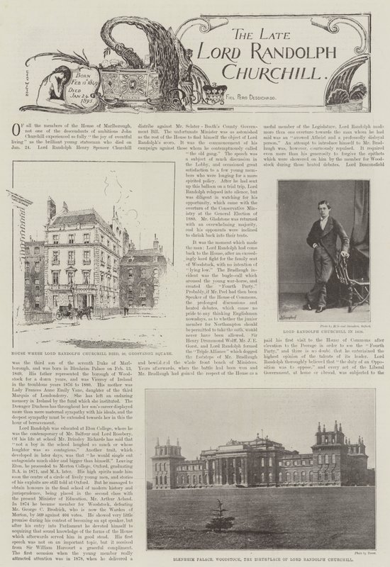 O falecido lorde Randolph Churchill de English Photographer