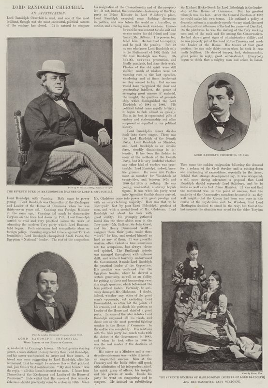 O falecido lorde Randolph Churchill de English Photographer