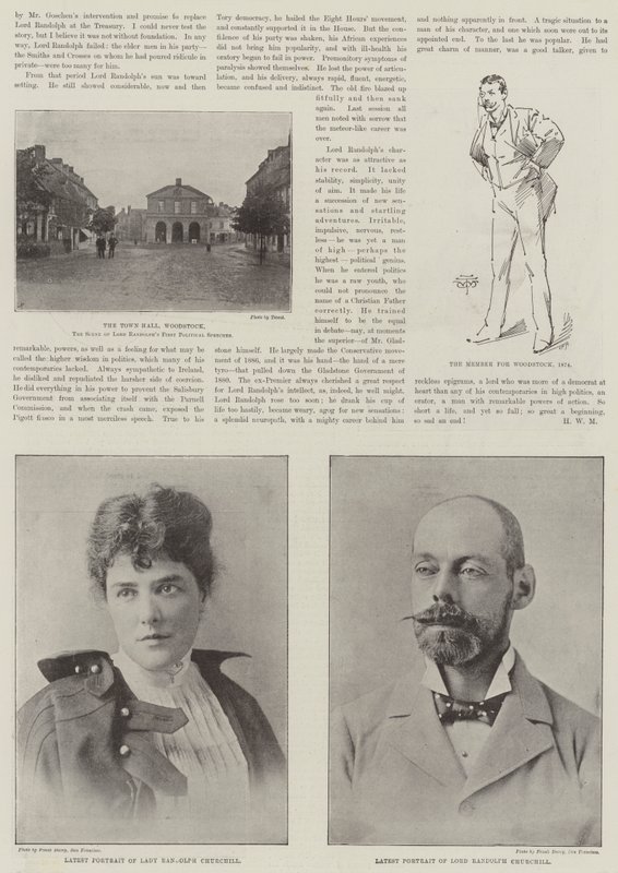 O falecido lorde Randolph Churchill de English Photographer