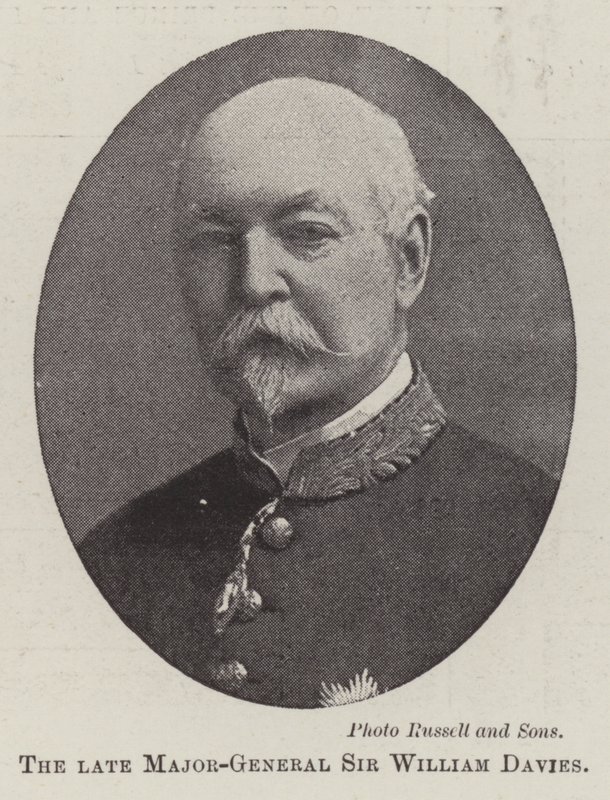 O falecido major-general Sir William Davies de English Photographer