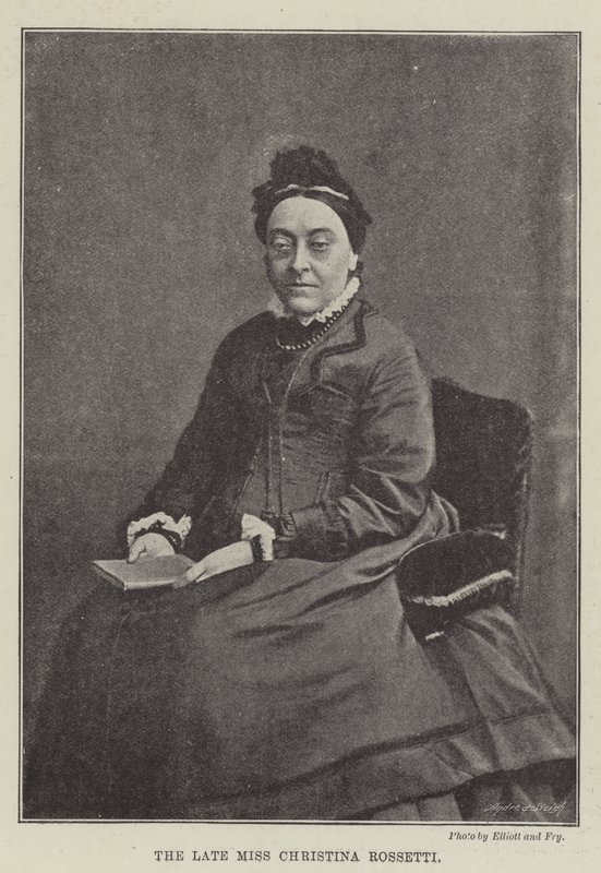 A falecida Miss Christina Rossetti de English Photographer