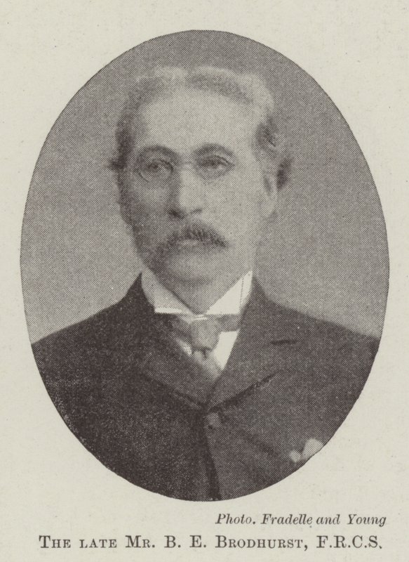 O falecido Sr. BE Brodhurst, FRCS de English Photographer