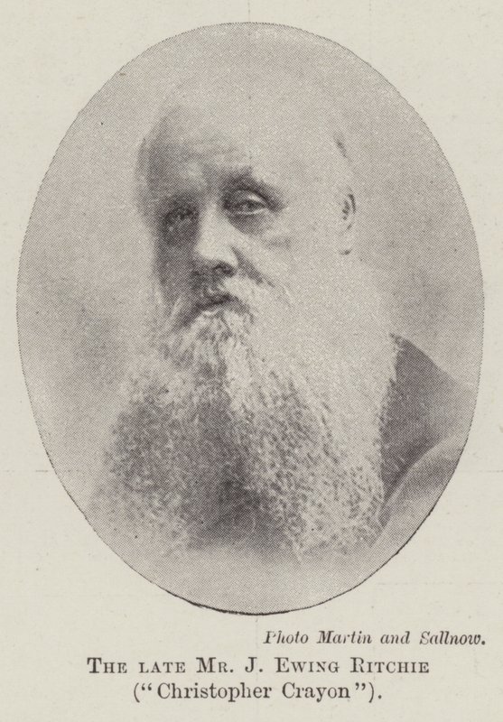 O falecido Sr. J Ewing Ritchie, Christopher Crayon de English Photographer