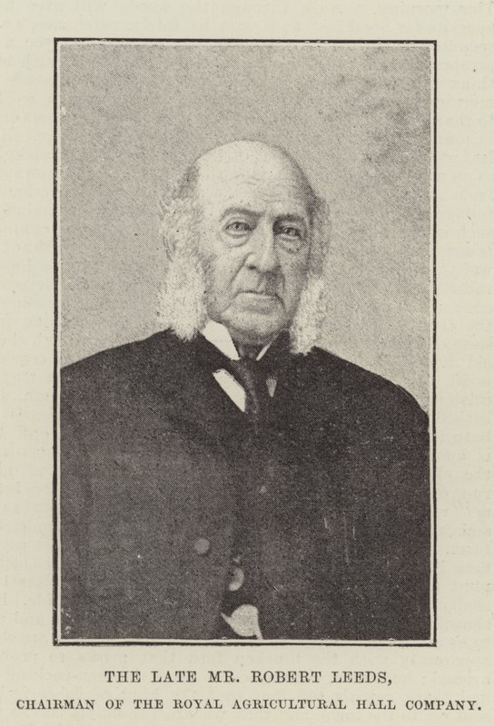O falecido Sr. Robert Leeds, Presidente da Royal Agricultural Hall Company de English Photographer