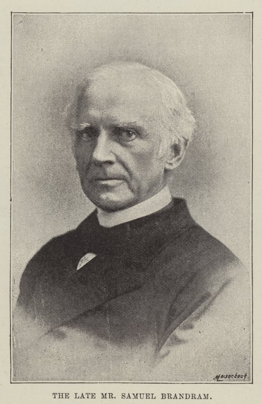 O falecido Sr. Samuel Brandram de English Photographer