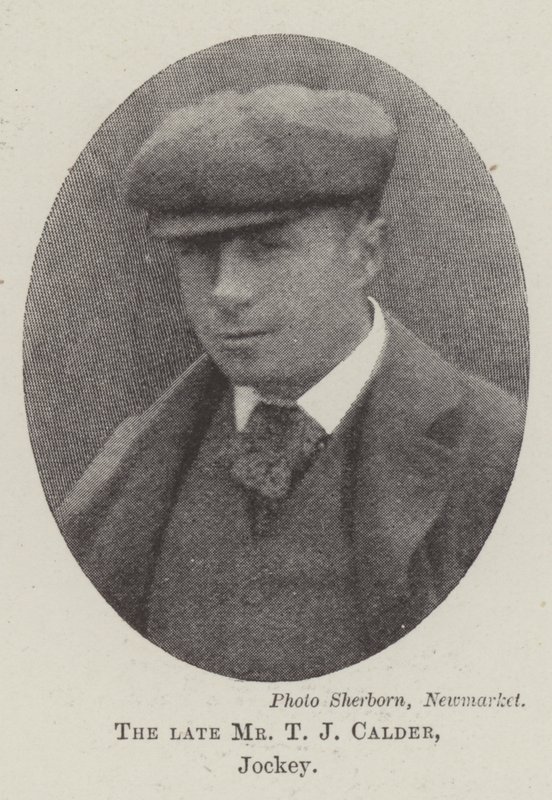 O falecido Sr. TJ Calder, Jockey de English Photographer