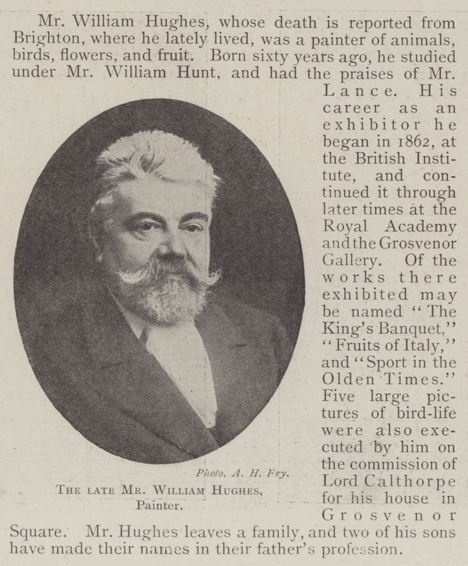 O falecido Sr. William Hughes, Pintor de English Photographer