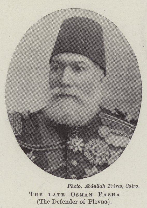 O falecido Osman Pasha, o Defensor de Plevna de English Photographer