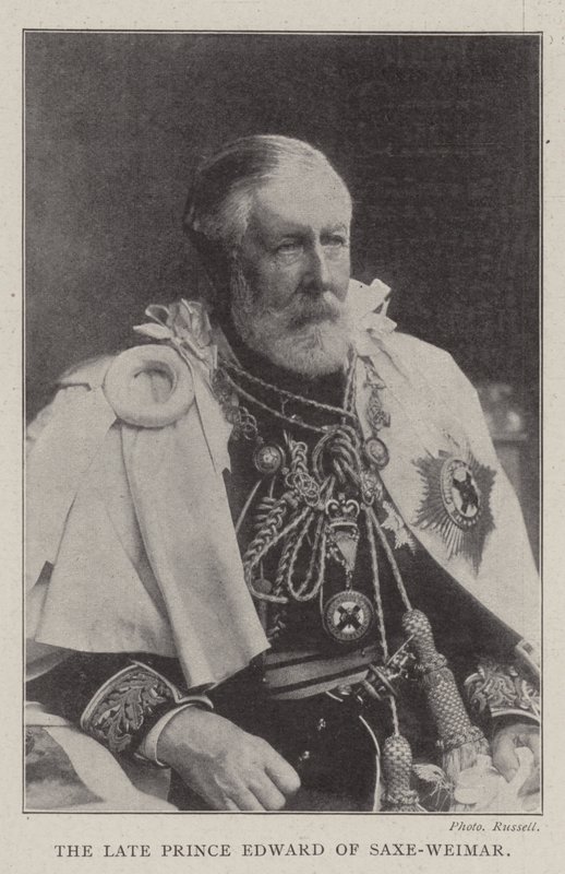 O falecido príncipe Eduardo de Saxe-Weimar de English Photographer