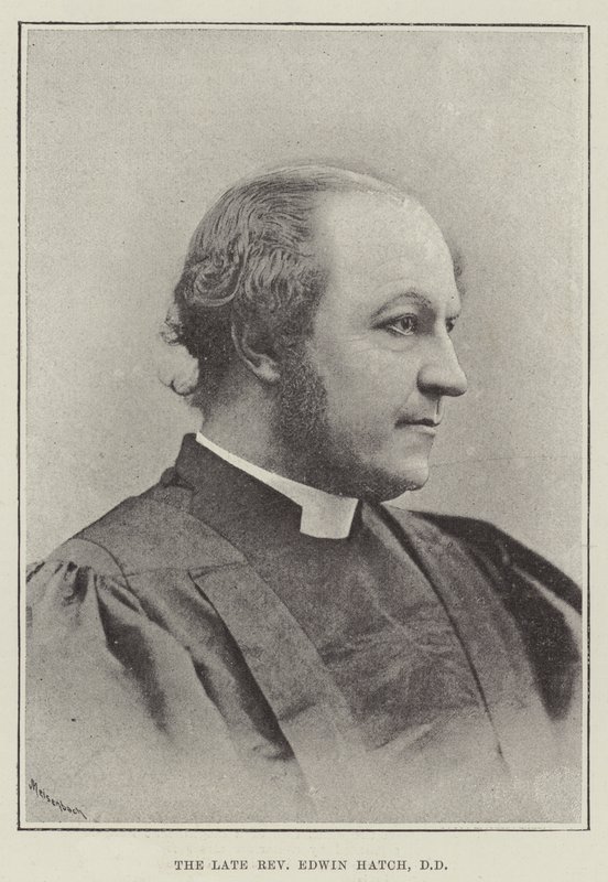 O falecido reverendo Edwin Hatch, DD de English Photographer