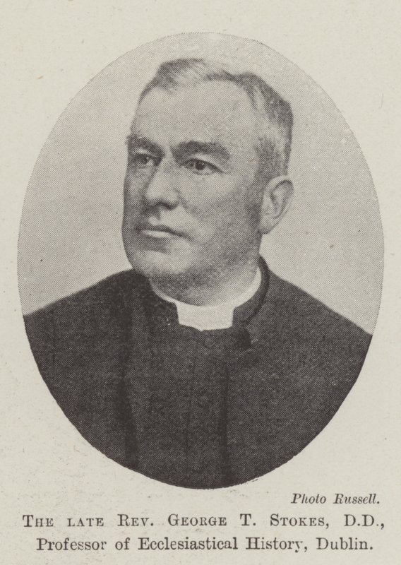 O falecido reverendo George T Stokes, professor de História Eclesiástica, Dublin de English Photographer
