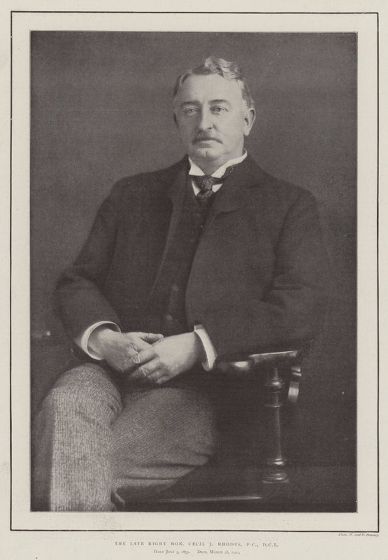 O falecido honorável Cecil J Rhodes, PC, DCL de English Photographer